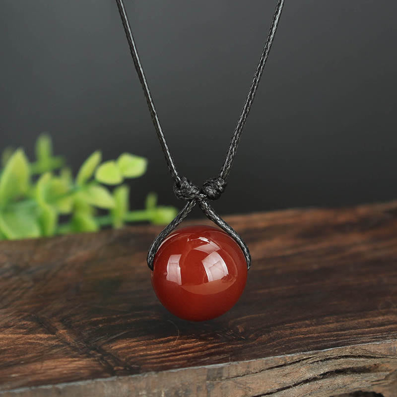 Kette rote Achat Buddha – Selbstvertrauen