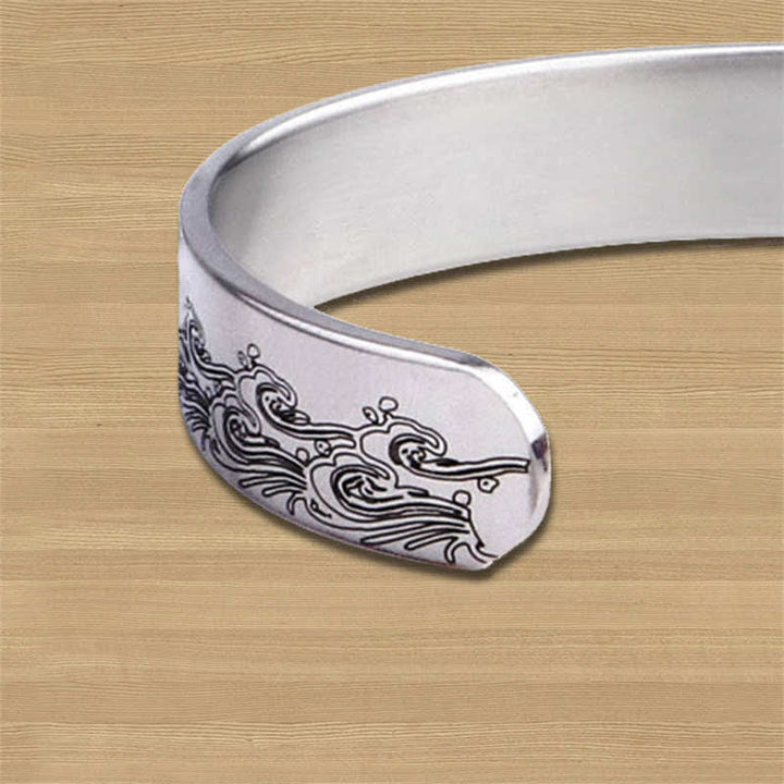 Silbernes Armband mit ornamentalem Muster Harmonie & Energie Schmuck