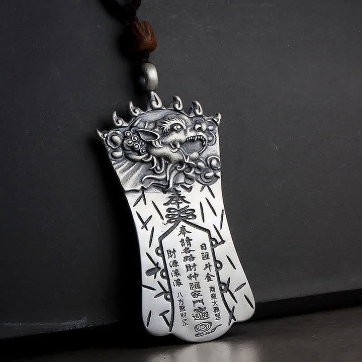 Kette Silber Jade Anhänger Glück