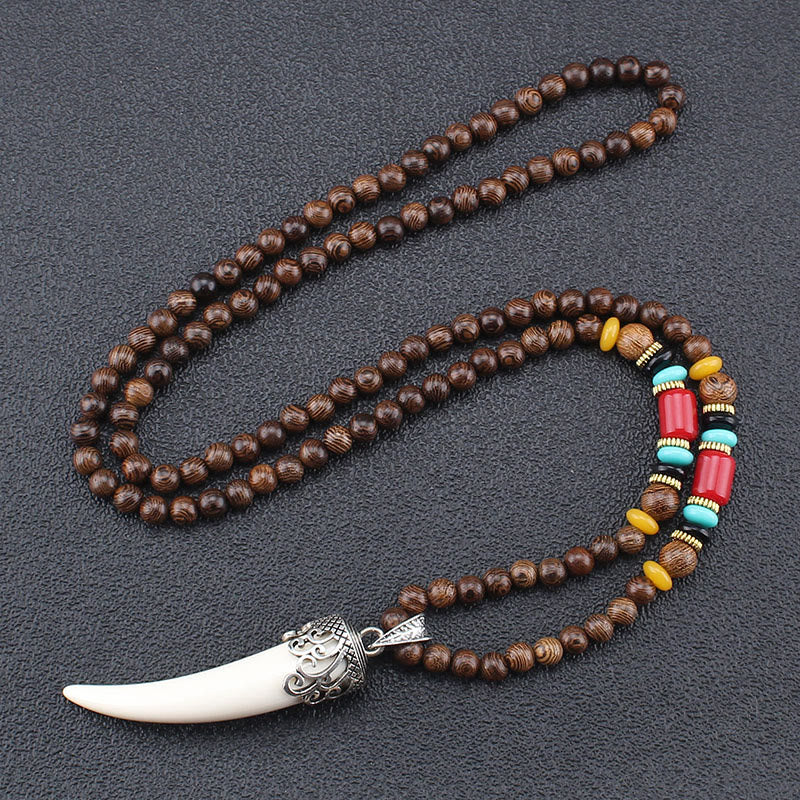 Kette Wenge-Holz Türkis Horn – Schutz