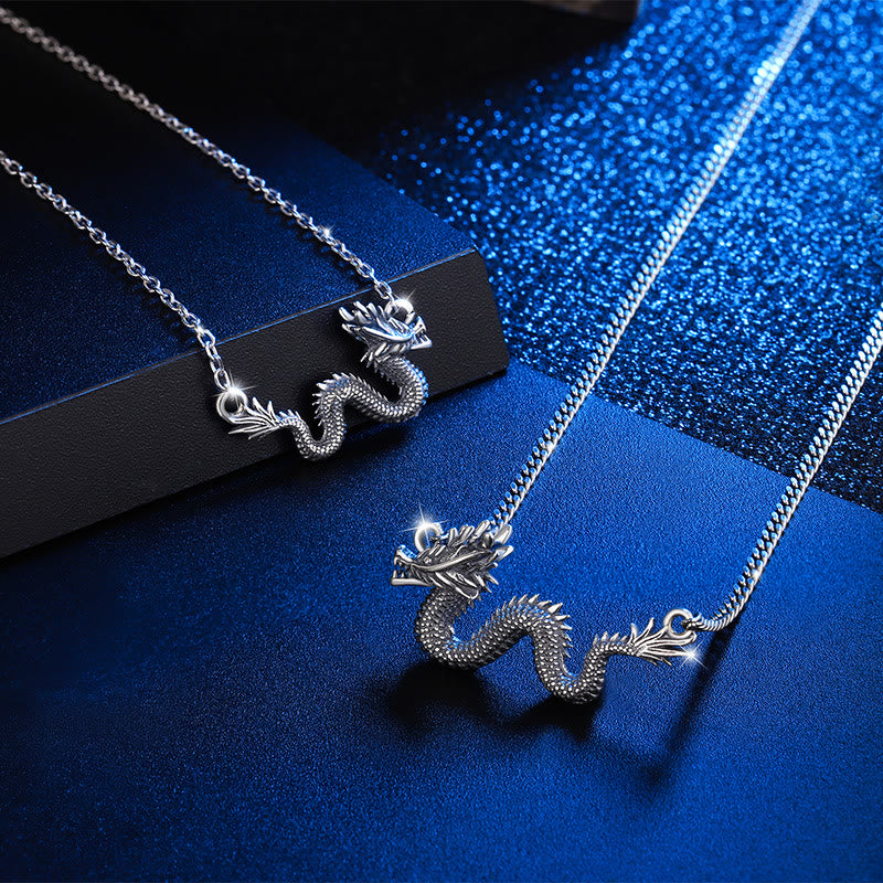 Anhänger Kette Sterling-Silber Drachen – Schutz