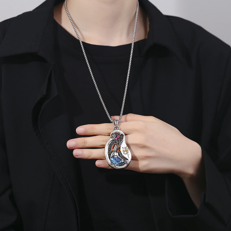 Kette Kupfer Avalokitesvara Mitgefühl tragbar