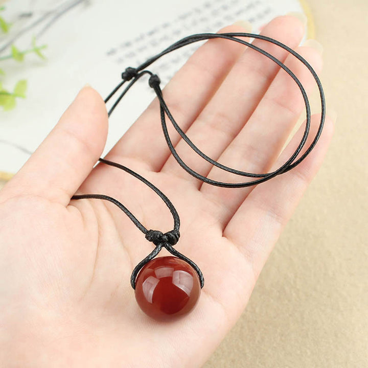 Kette rote Achat Buddha – Selbstvertrauen