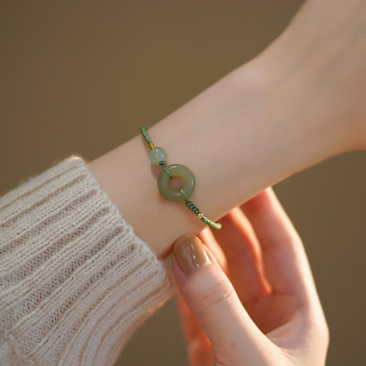 Armband Jade Lotus – Glück & Frieden
