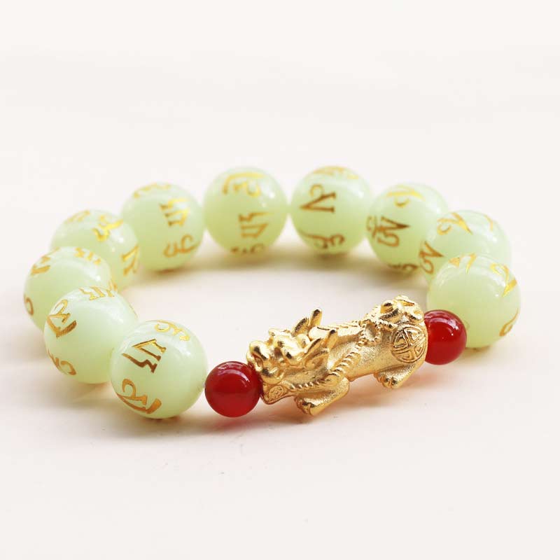 Armband Pixiu Feng Shui Glowstone - Wohlstand