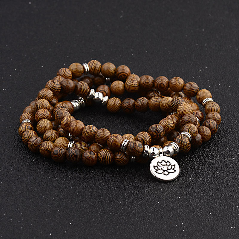 Mala Blitzholz Tibet Lotus