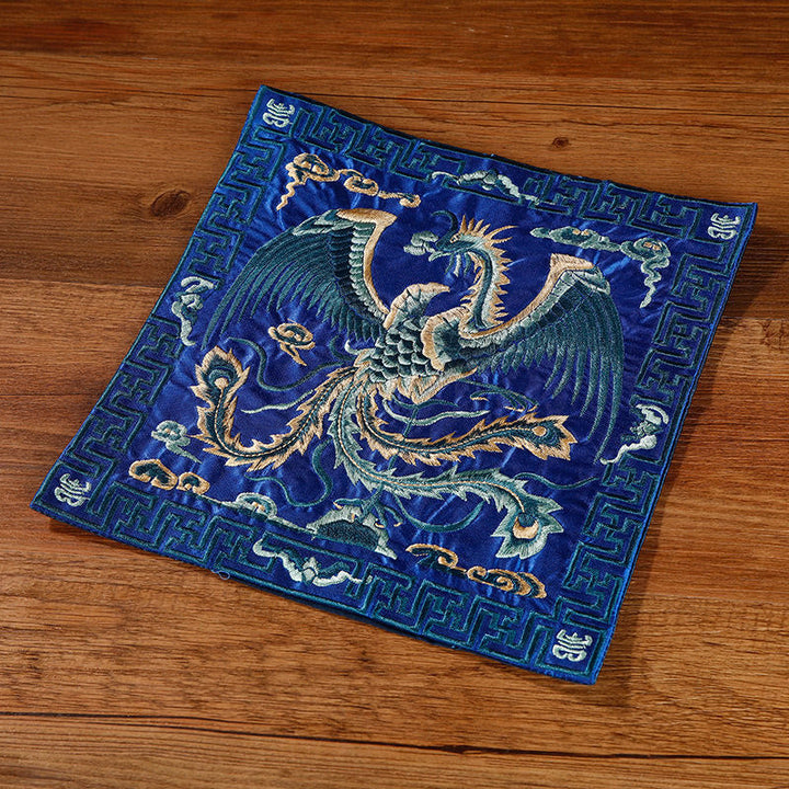Tee Untersetzer Kranich Phönix Drache Kirin Blauer Phönix