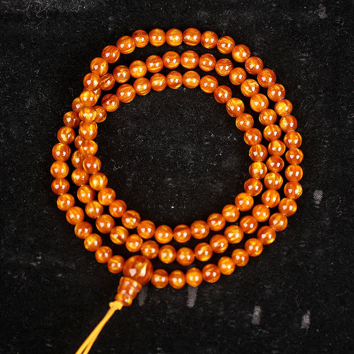 Mala – Erfolg Armband orange Perlen Meditation Yoga Spiritualität