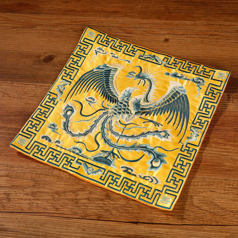 Tee Untersetzer Kranich Phönix Drache Kirin Gelber Phönix