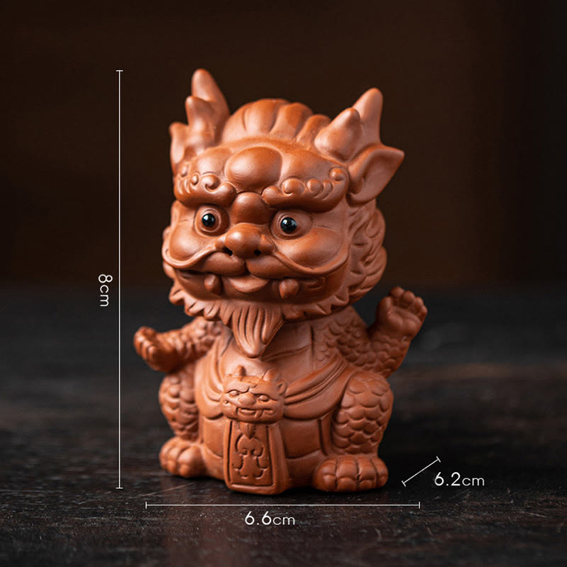 Drachen Figur Little Dragon King-Brown 6.6*6.2*8cm