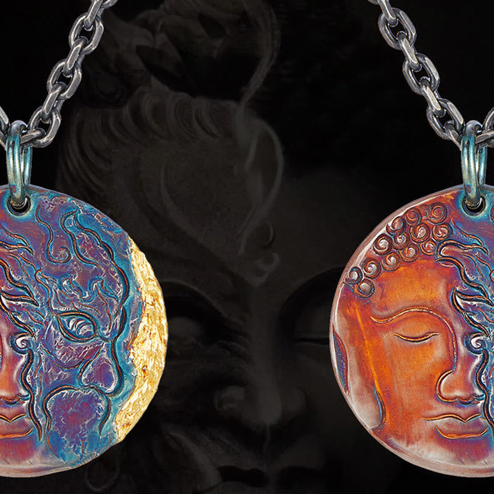 Buddha Anhänger Silber Meditativ Schmuck
