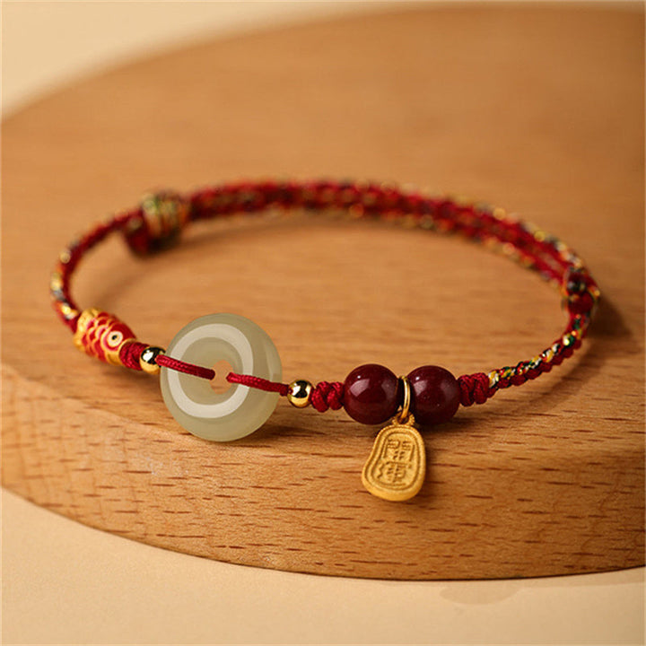 Armband 925 Silber Jade Koi Fisch – Glück & Frieden