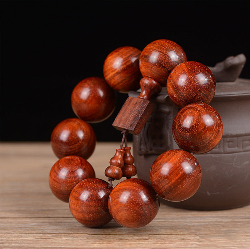 Armband Rotes Sandelholz – Tibetisches "Relaxation"
