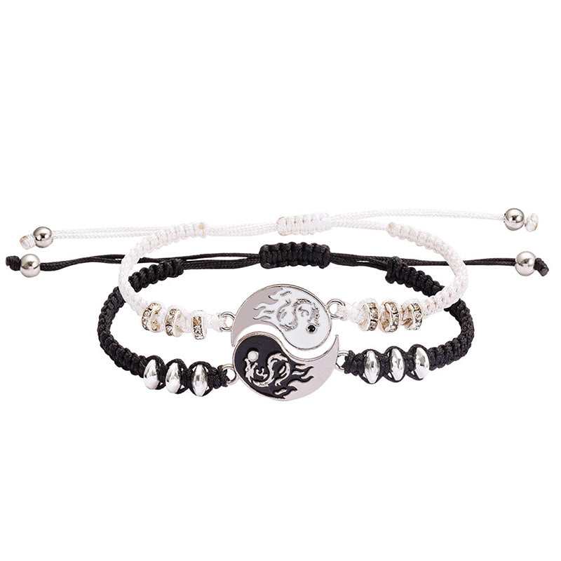 Armband Yin Yang Drachen Partner Set 2er