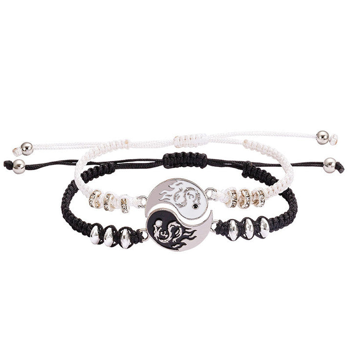 Armband Yin Yang Drachen Partner Set 2er