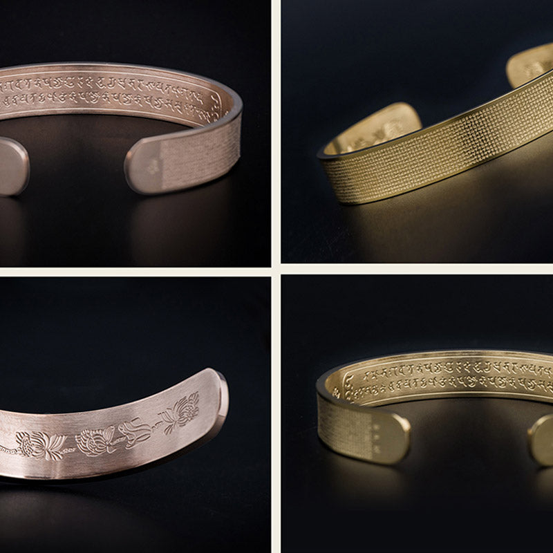 Armband Shurangama Mantra Gravierung Titanstahl elegante Segen Schmuck