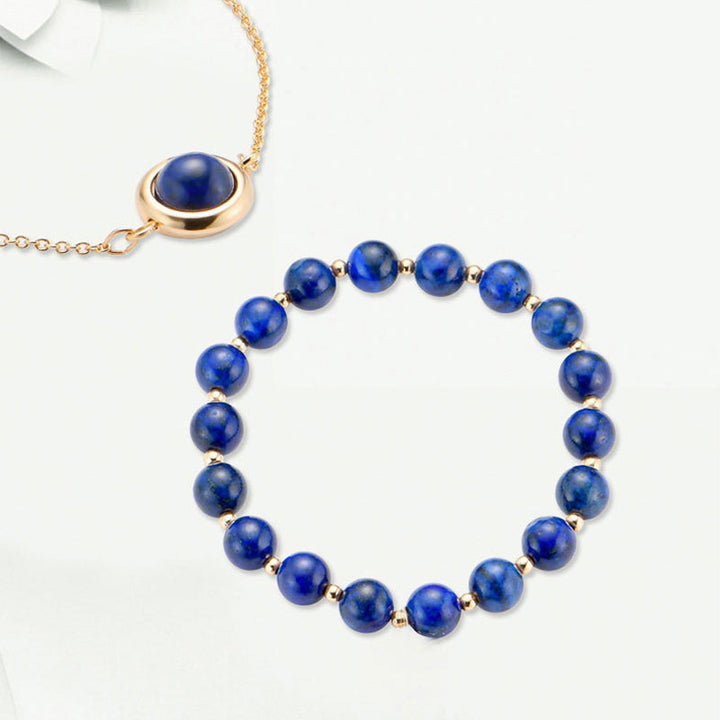 Armband Sonnenstein Rosenquarz Kristall - Positive Energie