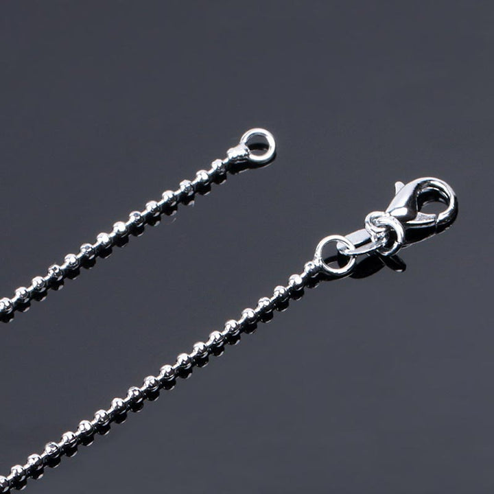 Kette Kristall Engelsflügel – Glück & Segen – Bild 20 – Silberkette Kugelkette mit Karabiner Verschluss glänzend Schmuck