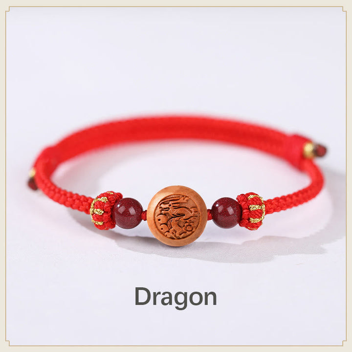 Armband Zinnober Chinesisches Tierkreis – Wohlstand – Bild 5
