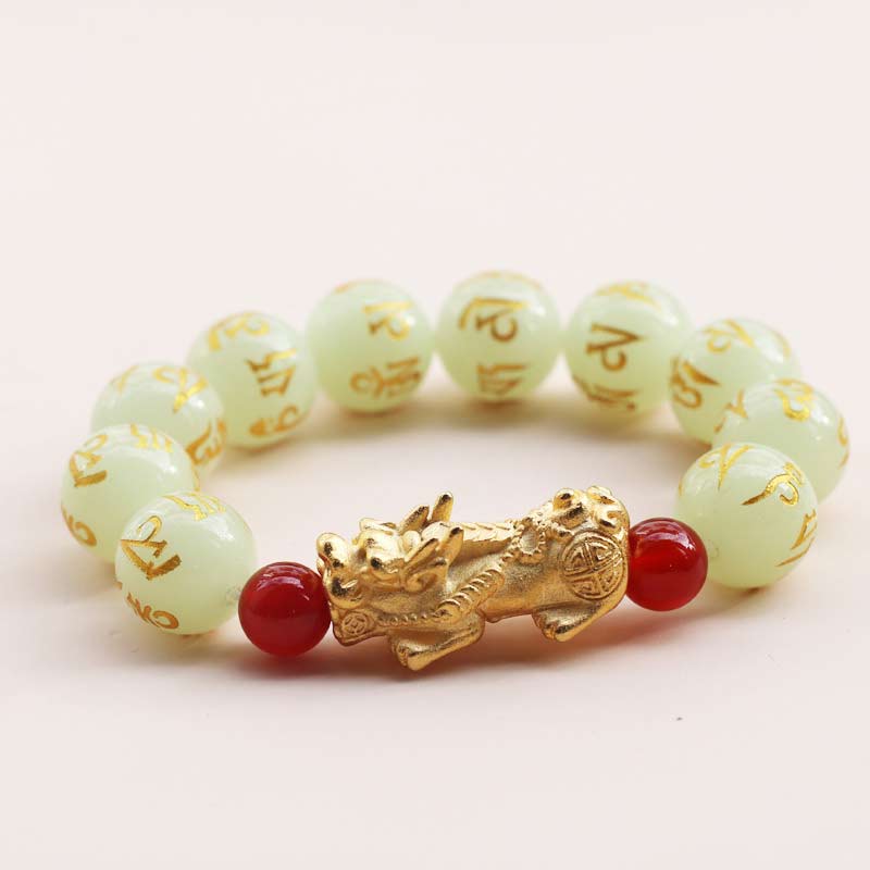 Armband Pixiu Feng Shui Glowstone - Wohlstand