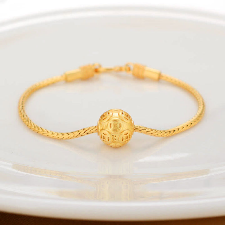 Armband Om Mani Padme Hum – 18K Gold, Glücks-Mantra & Ruhe