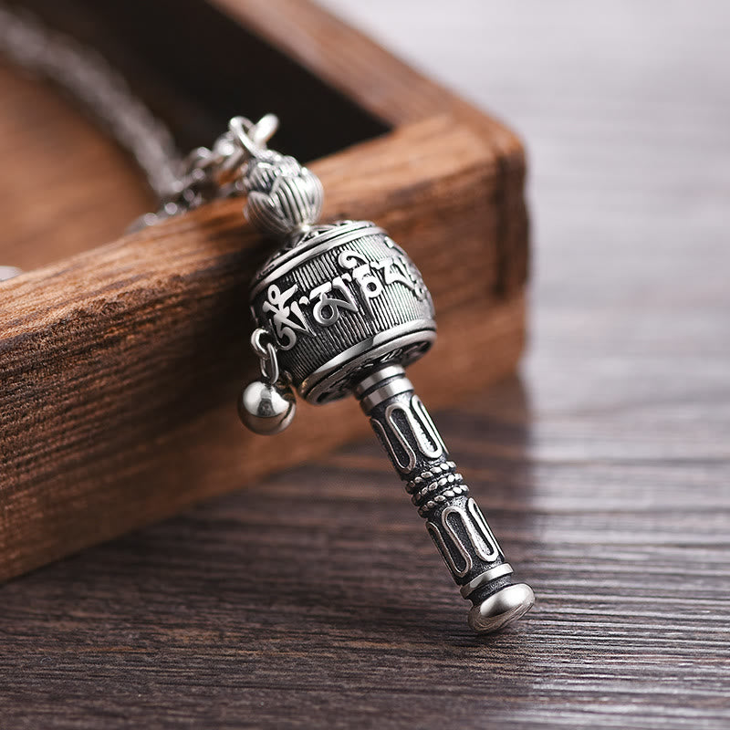 Kette Stein – Weisheit – Echter Naturstein – Silberner Kette Stein – Weisheit Anhänger mit Naturstein eleganter Schmuck