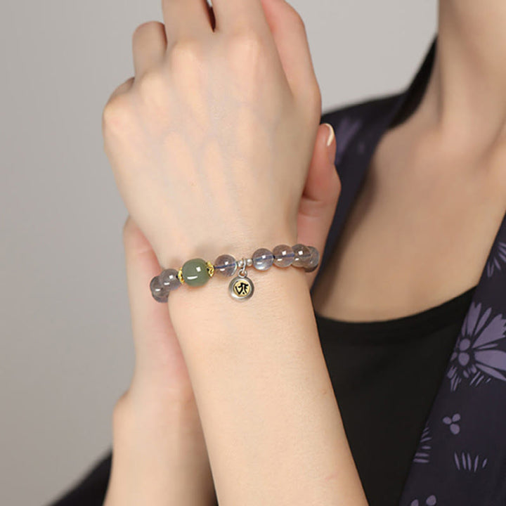 Mondstein Armband 925 Silber Tierkreis Charm elegant am Handgelenk