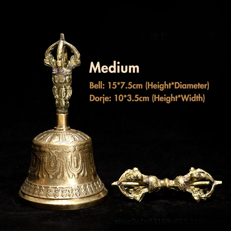 Meditation Mit Klangschale Glocke Dorje Gold / Mittel