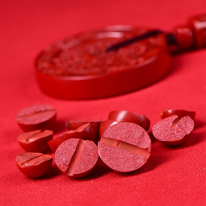 Zinnober Mineral Natur Rot Stein