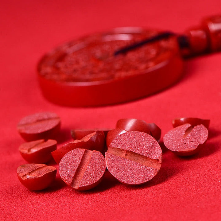 Zinnober Mineral Natur Rot Stein