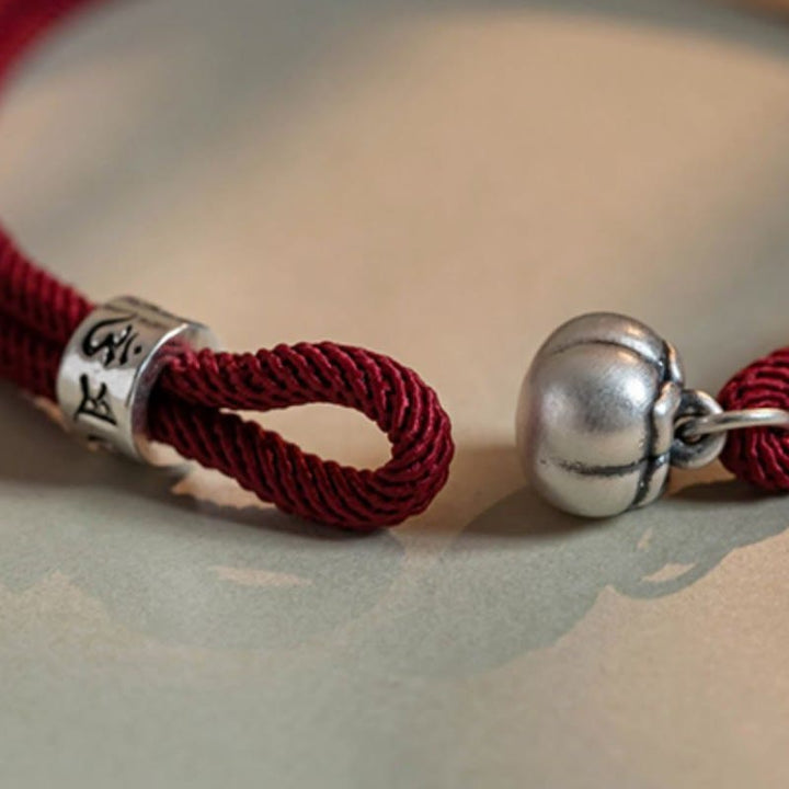 Armband 925 Silber Om Mani Padme Hum – Schutz & Glück & Energie