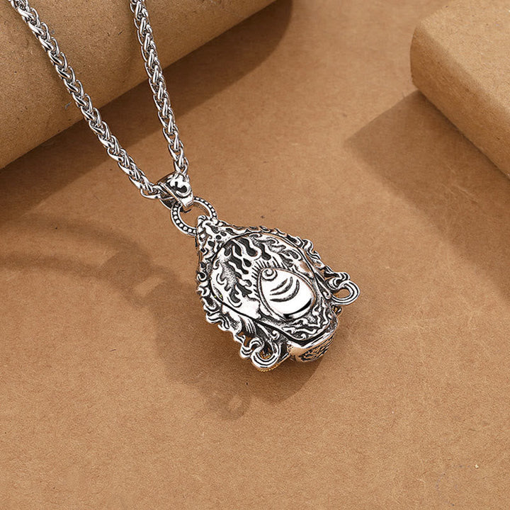 Silber Anhänger Kette Wohlstand Glück