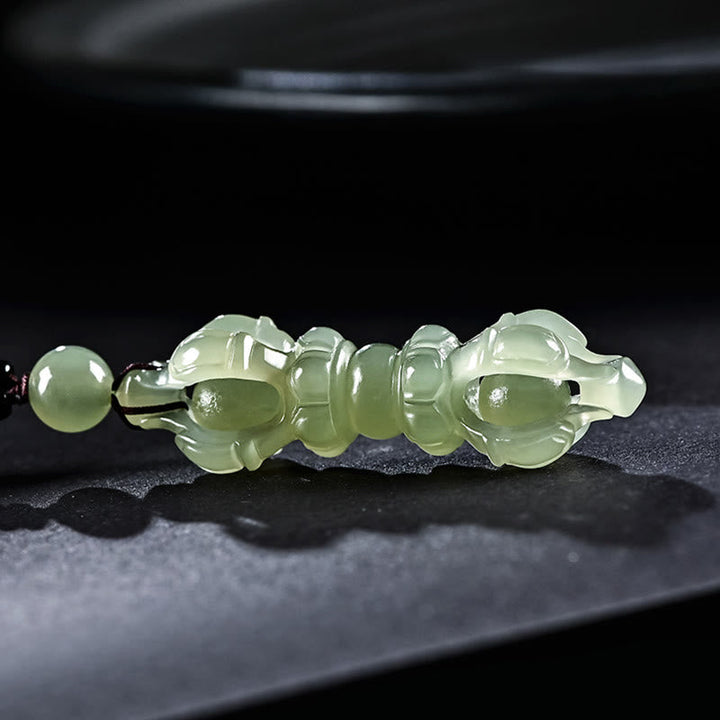 Hetian Jade Anhänger Kette Erfolg Natur Ruhe