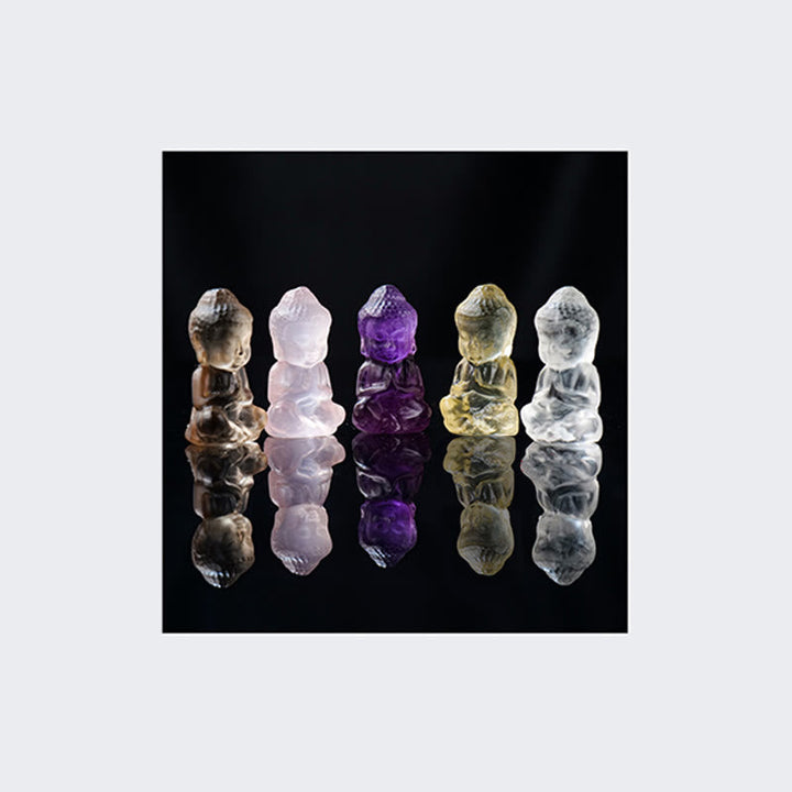 Amethyst Buddha Anhänger Kristall Harmonie Edelstein