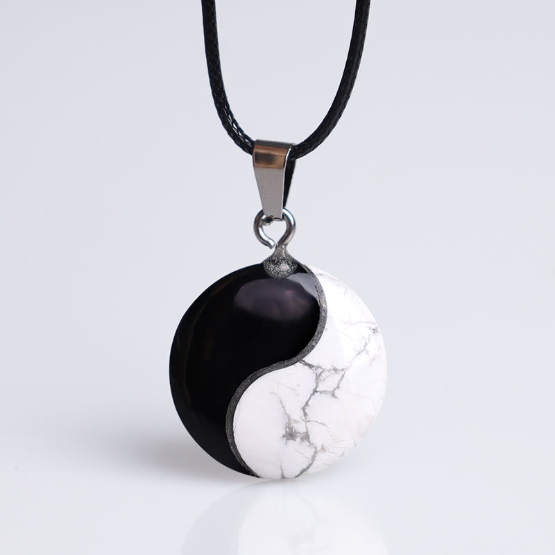 Anhänger Kette Yin Yang Marmor – Balance