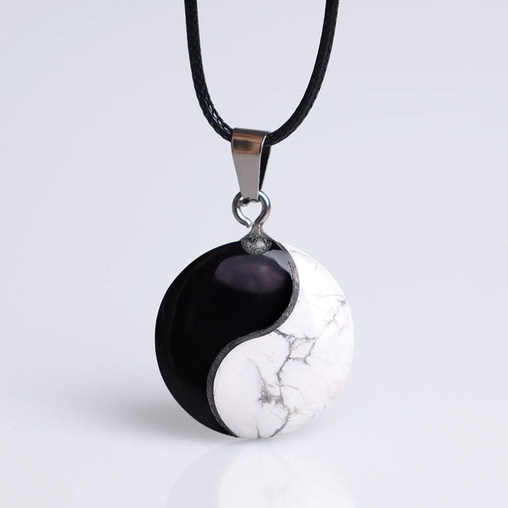 Anhänger Kette Yin Yang Marmor – Balance