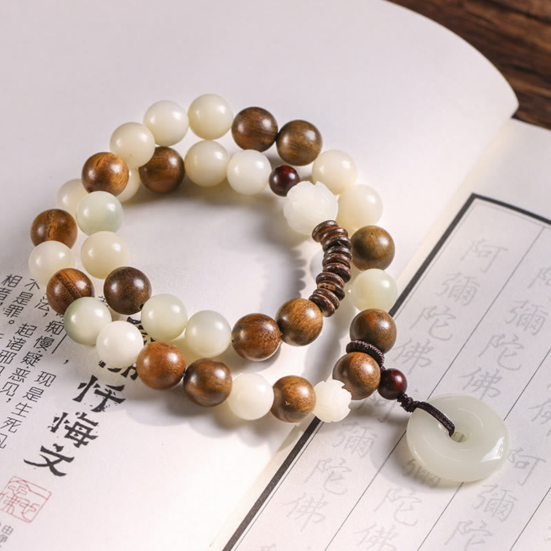 Armband Sandelholz Bodhi Lotus – Frieden & Harmonie