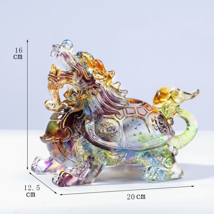 Schildkröte Deko Drache Liuli Bunt / Mittel