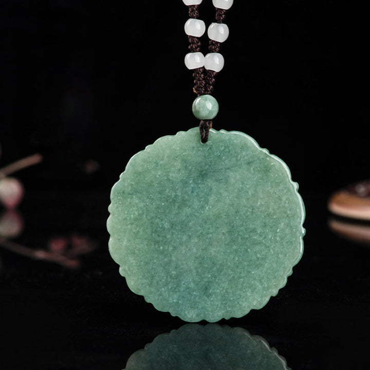 Kette Jade Drachen – Wohlstand & Glück – Bild 7 – Jade Kette Drachen Anhänger grüner Stein Wohlstand Glück Naturstein