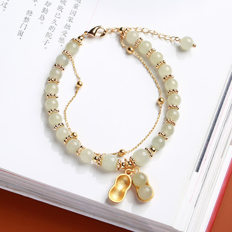 Armband 925 Silber Jade