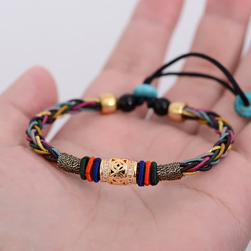 Armband Tibetisches Achtfaden-Knoten Glück