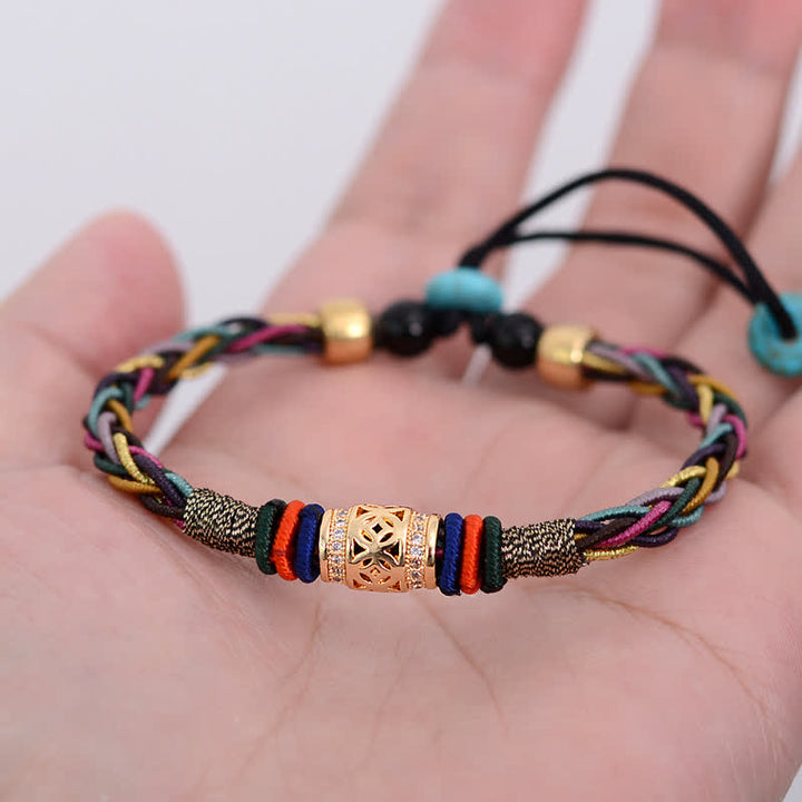 Armband Tibetisches Achtfaden-Knoten Glück