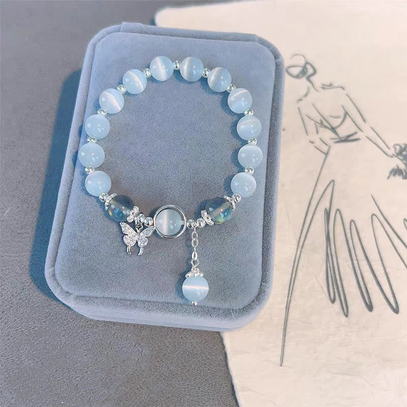 Armband Mondstein Katzenauge - Schutz Support