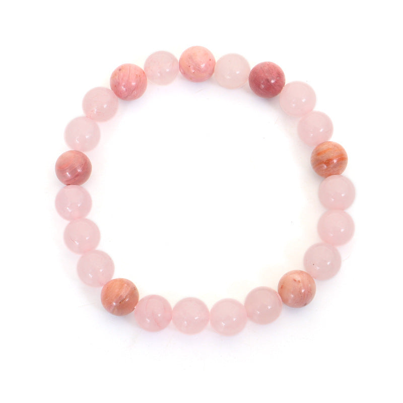 Rosenquarz Mala 108 Perlen Kristall – Liebe Armband elastisch