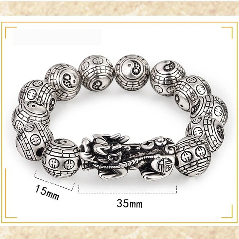 Armband Silber Pixiu "Wohlstand" Feng Shui