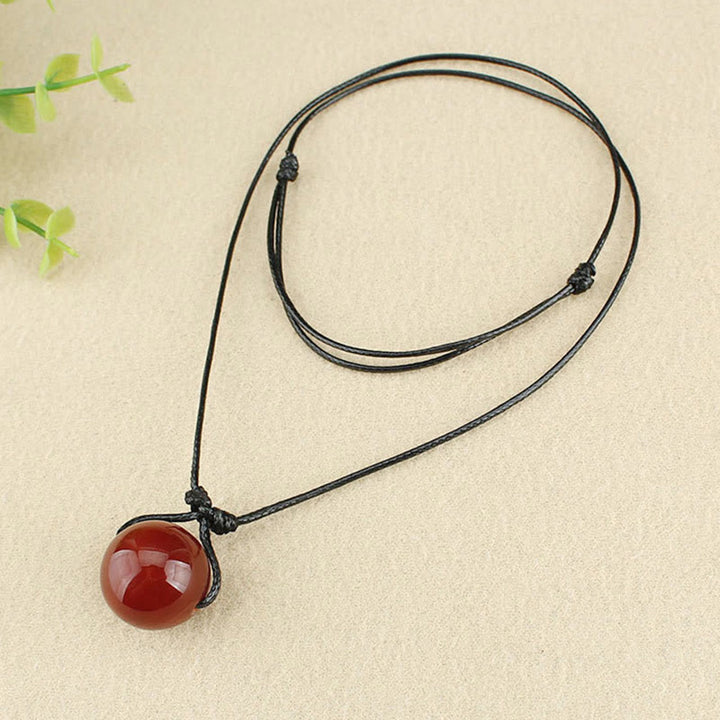 Kette rote Achat Buddha – Selbstvertrauen
