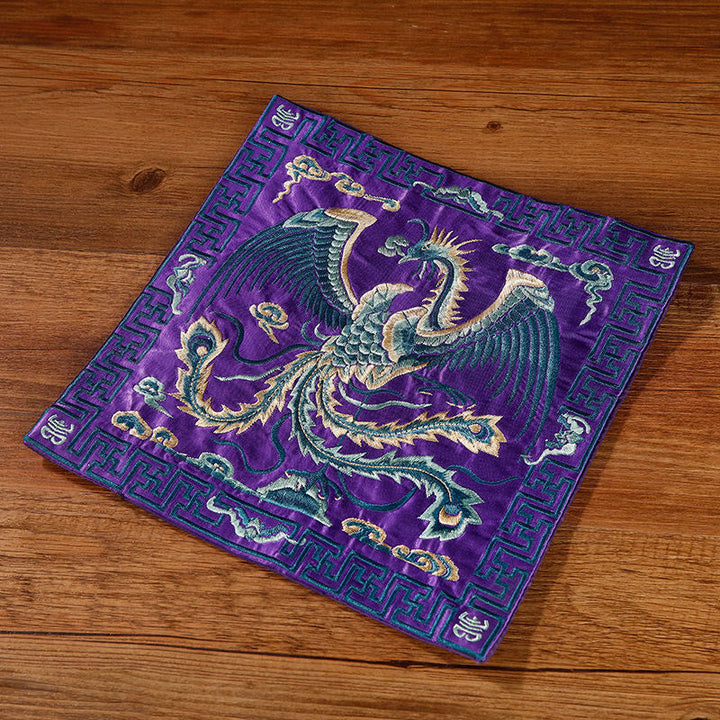 Tee Untersetzer Kranich Phönix Drache Kirin Violetter Phönix