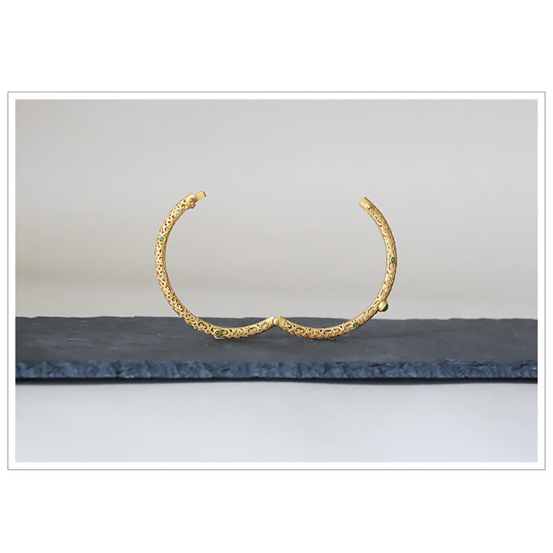 Armband Jade Kupfer Glückswolken - Beruhigung