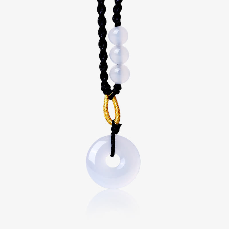 Anhänger Kette Aquamarin Edelstein Perlen Stein