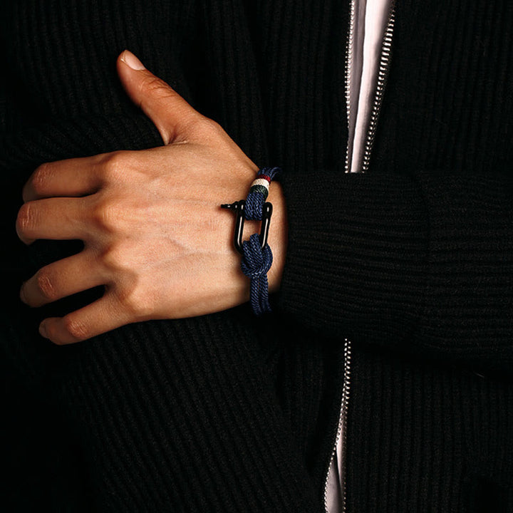 Blaues Armband Glück Stainless Stahl – Glück Handgelenk elegant getragen
